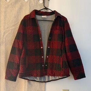 Dickies Red and Black Plaid Quilted Jacket